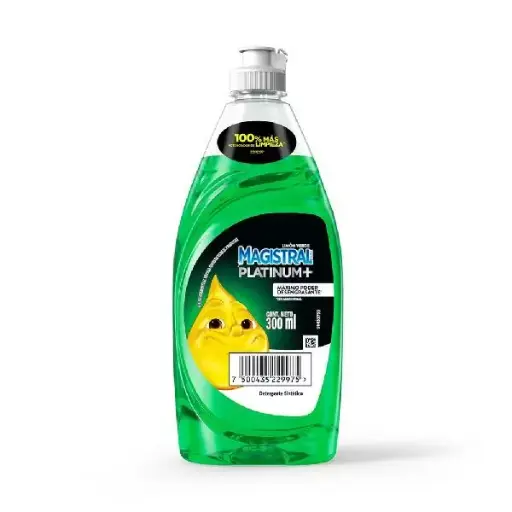 Lavavajilla Platinum Verde Magistral 300Ml