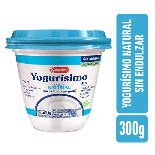 Yogur Natural Sin Azúcar Agregada Yogurisimo 300g