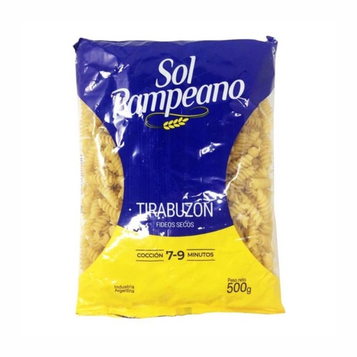 Fideo Tirabuzón Sol Pampeano 500g