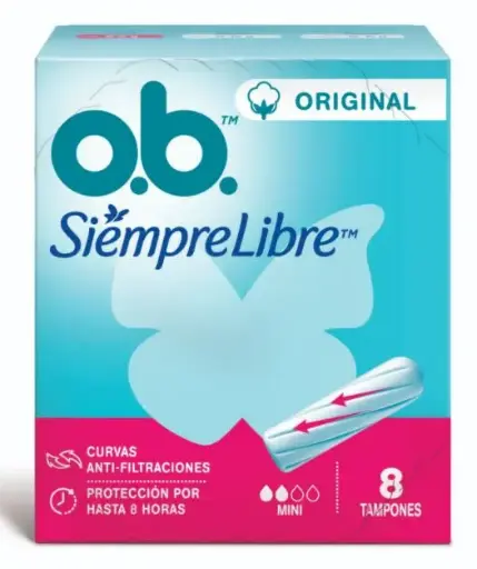 Tampón Mini Siempre Libre Ob 8u