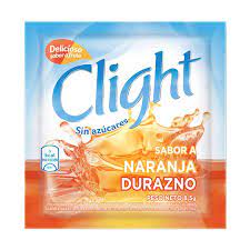 Jugo En Polvo Naranja Durazno Clight 8g