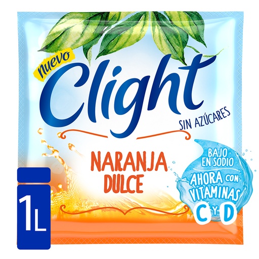Jugo En Polvo Naranja Dulce Clight 8g
