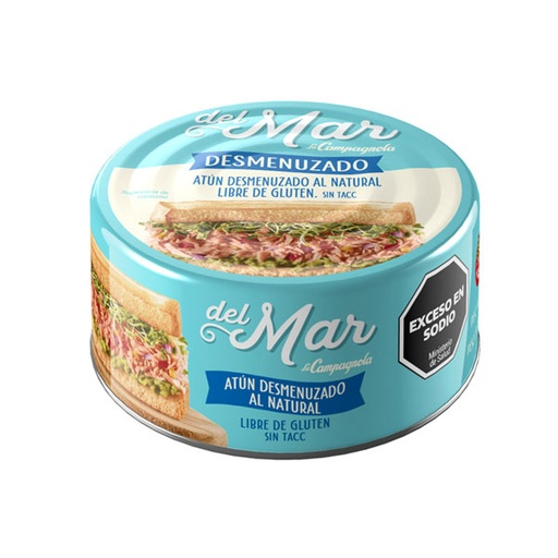 Atún Desmenuzado Natural Del Mar 170g