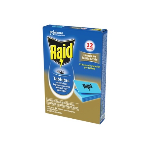 Raid Tabletas 12u