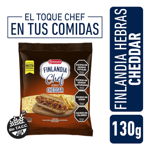 Queso Finlandia Chef Hebras Cheddar 130g