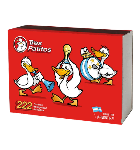 Fósforos Tres Patitos 222u