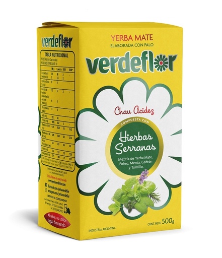 Yerba Hierbas Serranas Verdeflor 500g