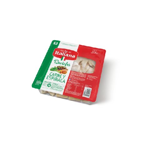 Ravioles Carne y Espinaca La Italiana 500g