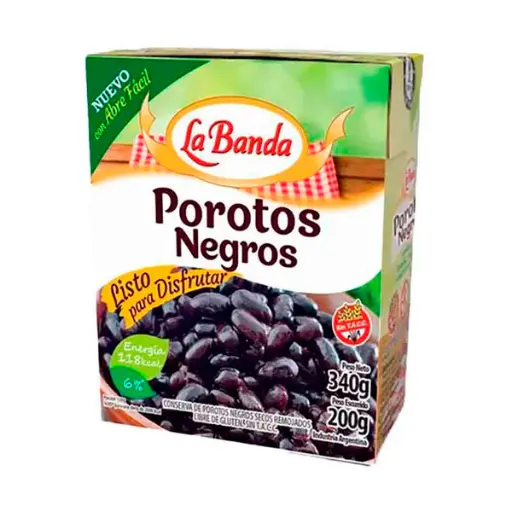 Porotos Negros La Banda 340g