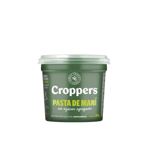 Pasta Natural de Maní Croppers x 305 gr