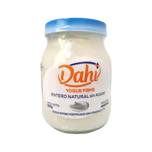 Yogurt Firme Natural Sin Azucar Dahi 190g