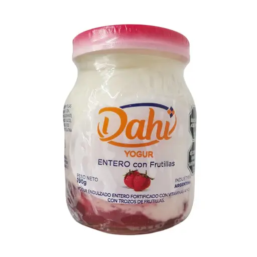Batido Entero Pulpa de Frutilla Dahi