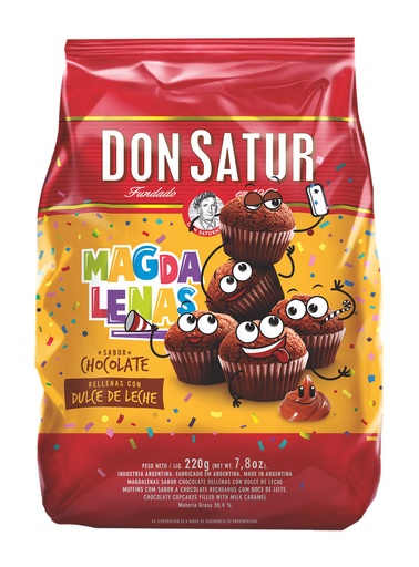 Magdalenas De Chocolate Don Satur 220g