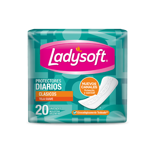 Protectores Diarios Clásico Ladysoft 20u