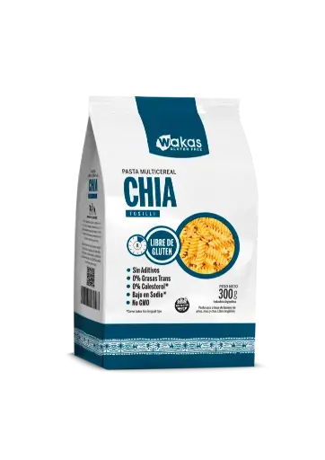 Fideos Multicereal Chía Wakas 300g