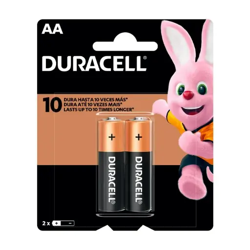 Pila Alcalina Duracell AA 2u