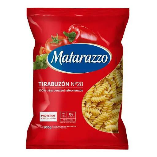 Fideos tirabuzón n°28 Matarazzo 500g
