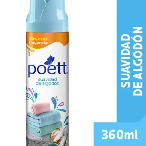 Desodorante De Ambiente Suavidad Algodón Poett 360ml