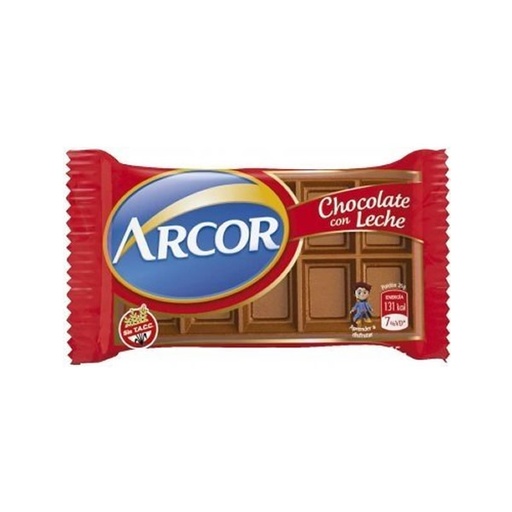 Chocolate Celofán Leche Arcor 25g