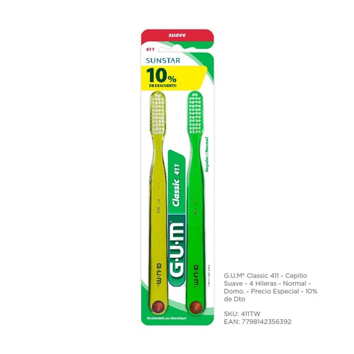 Cepillo Dental Supreme Media Gum 2u