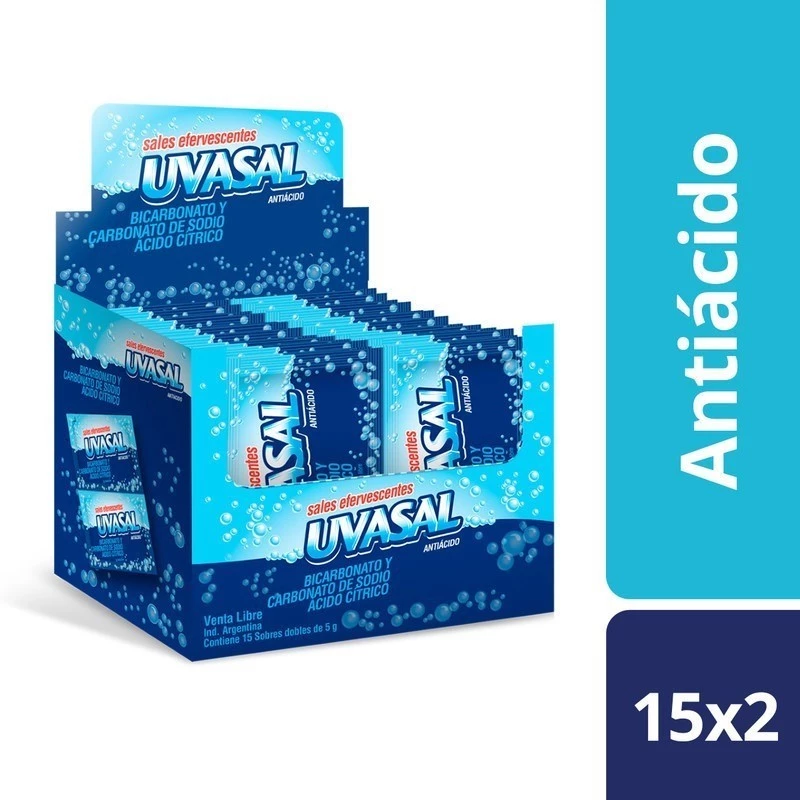 Uvasal Sal Efervescente Sabor Clásico 5g