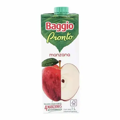 Jugo Manzana Baggio 1000cc