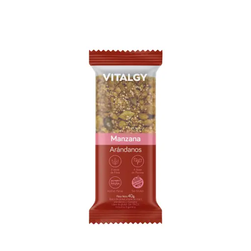 Barra Manzana y Arándanos Cereal Bar 40g