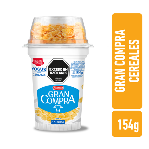 Yogur Batido Natural Cereales Gran Compra 154g