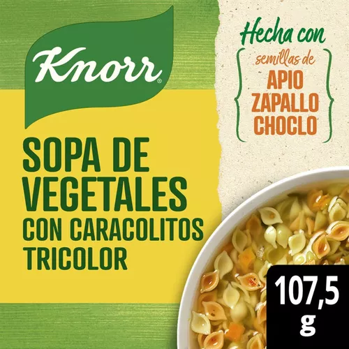 Sopa Vegetales Con Caracolitos Knorr 107,5g