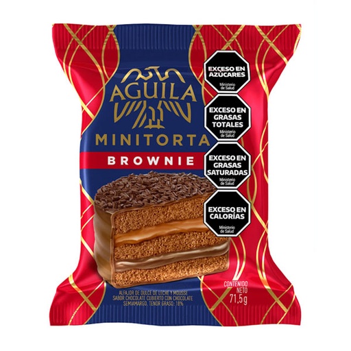 Alfajor Minitorta Brownie Aguila 71,5g