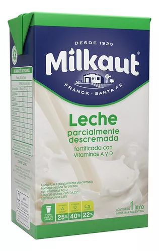 Leche Descremada Larga Vida Milkaut 1L