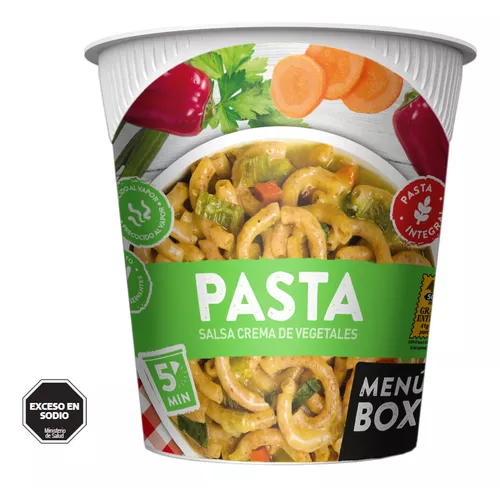 Pasta Salsa Crema de Vegetales Box
