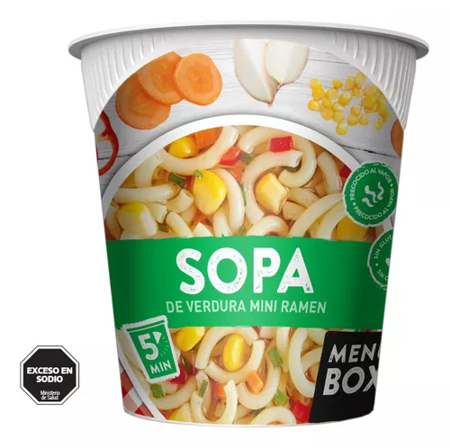 Box Sopa Verdura Mini Ramen
