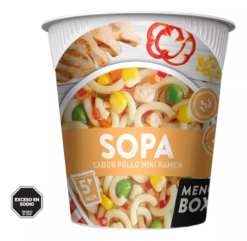 Box Sopa Pollo Mini Ramen