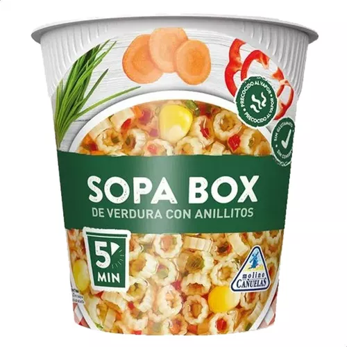 Box Sopa Verdura Con Anillos