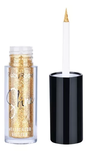 Delineador Líquido Glitter Shine 04 Ruby Rose