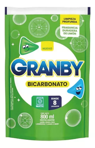 Jabón Bicarbonato Granby Dp 800Ml