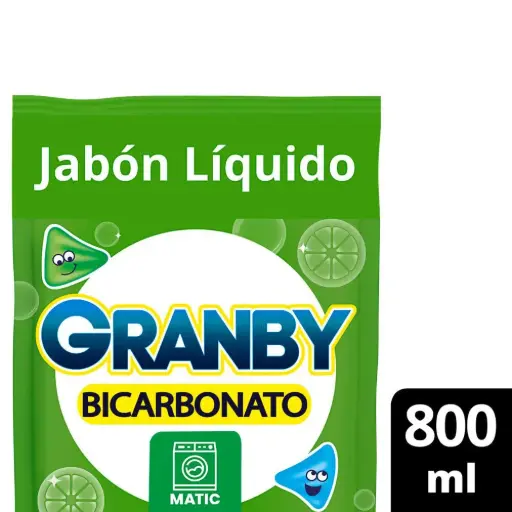 Jabón Líquido Granby Bicarbonato De Limón 800 Ml