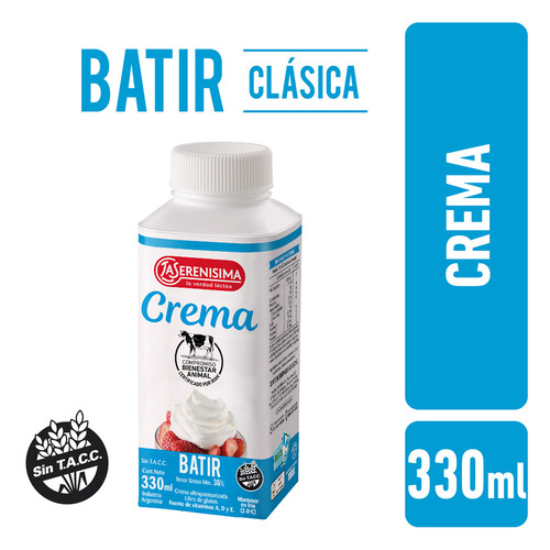 Crema Tetra Top La Serenisima 330ml