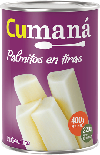 Palmitos Enteros Cumana 400 Gr.