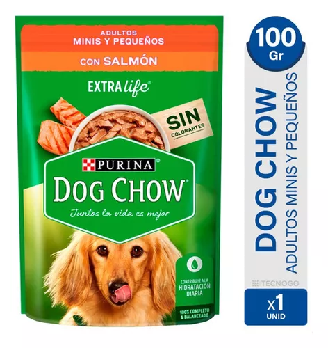 Alimento Perro Adulto, Mini, Pequeños Salmón Dog Chow 100g