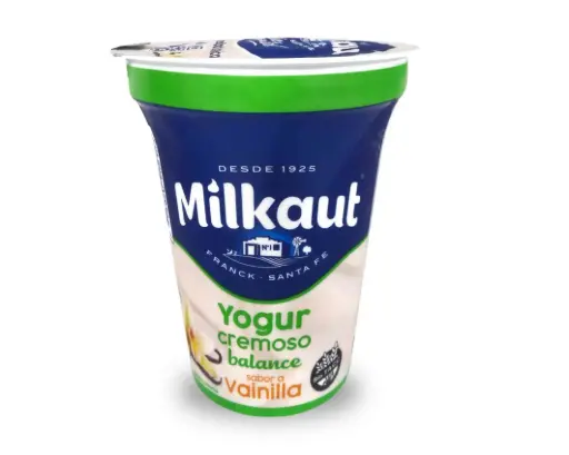Yogur Descremado Vainilla Milkaut 190g