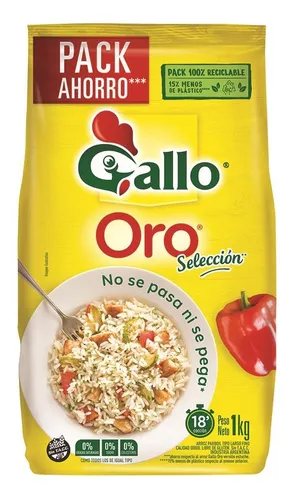 Arroz Gallo Oro 1Kg
