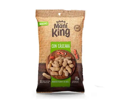 Maní Tostado Con Cascara Maní King 175g