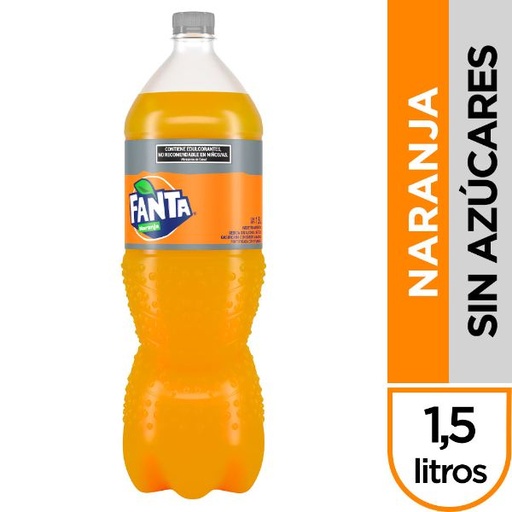 Gaseosa Fanta Naranja Zero 1500cc