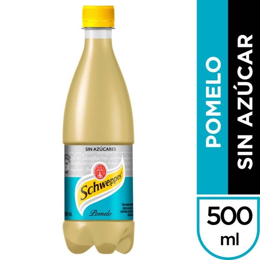 Gaseosa Pomelo Zero Schweppes 500cc