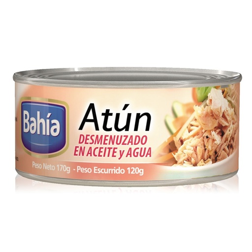 Atun Desmenuzado Agua y Aceite Bahia 170 g