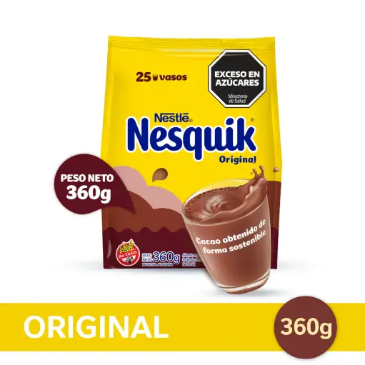 Chocolate en Polvo Original Nesquik 360g