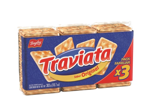 Galletitas sandwich Traviata x3 108 g.