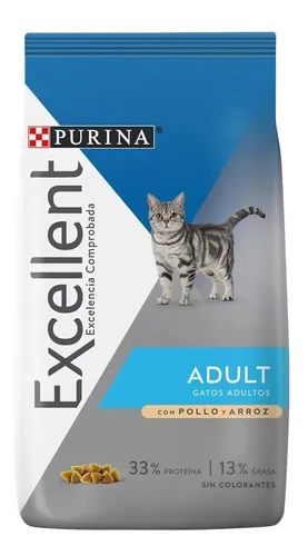 Alimento Gatos Adultos Pollo y Arroz Excellent Cat x Kilo